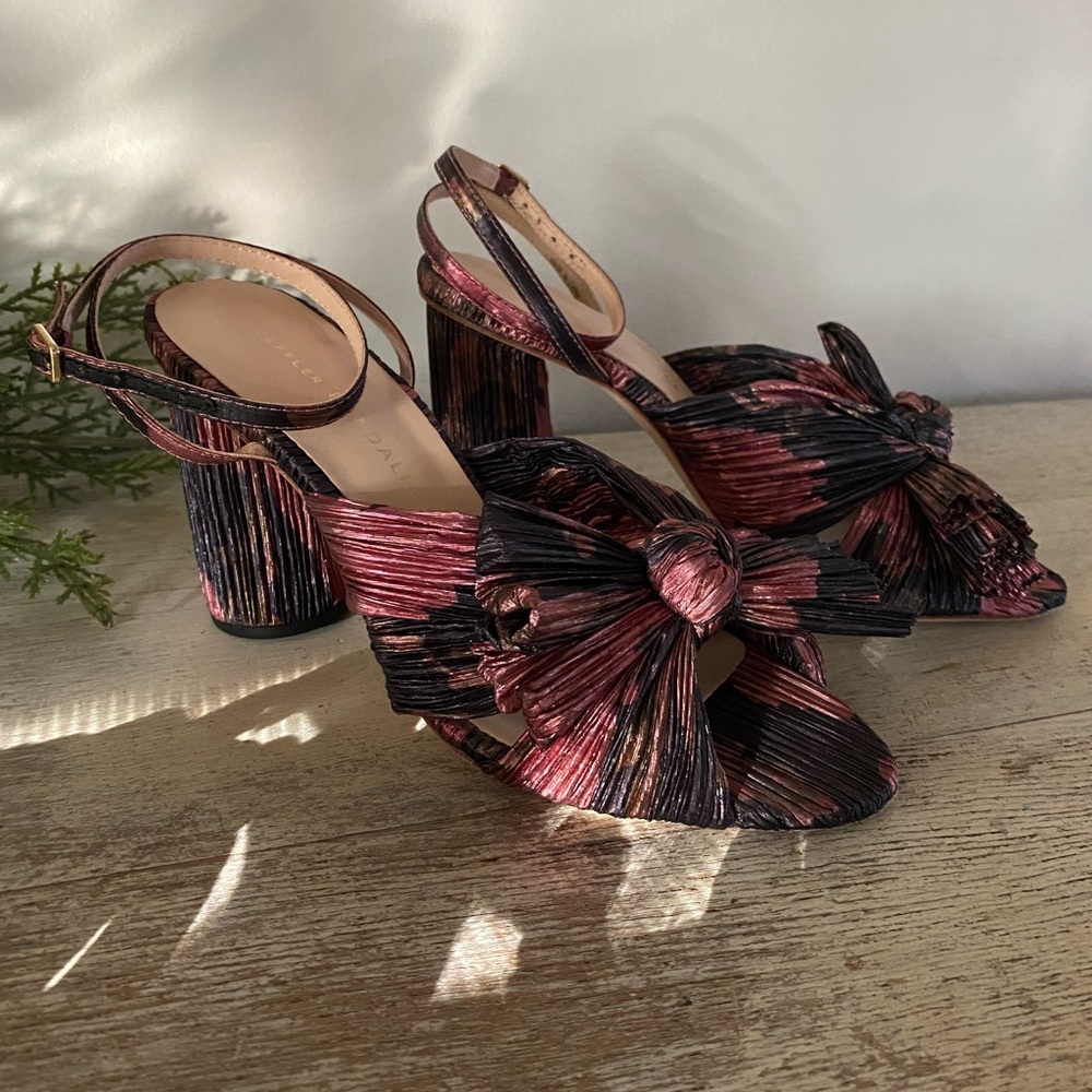Loeffler Randall Natalie Pleated Knot‎ Heels Size 6
